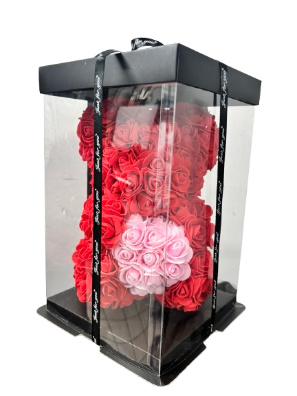 Roosbeer Rood met Roze Hart