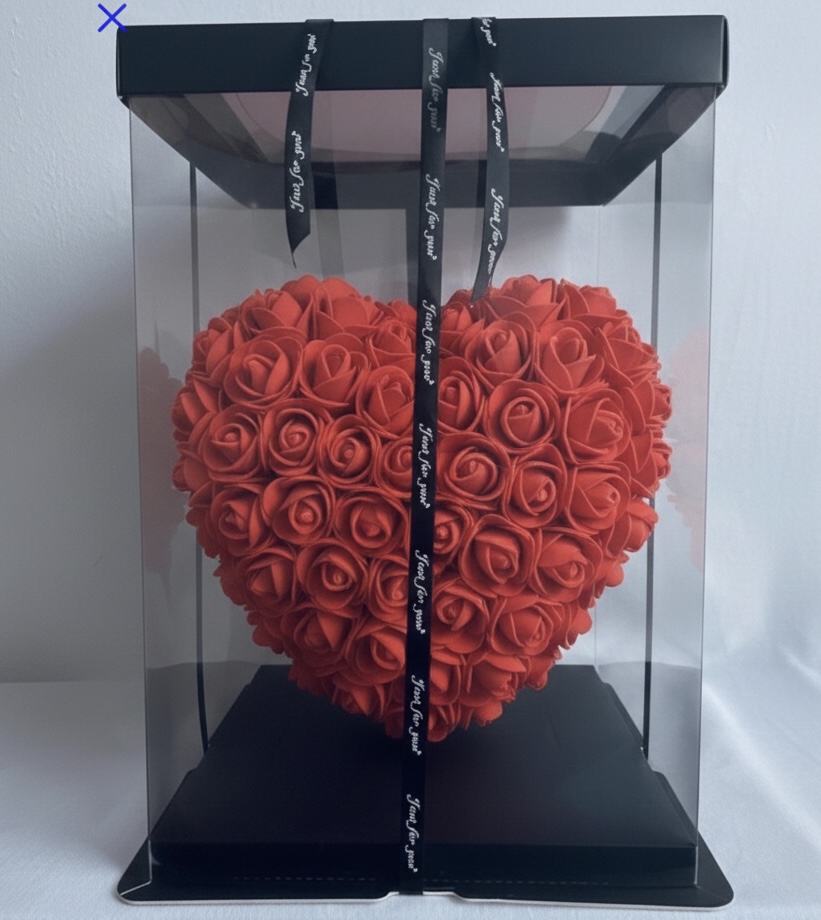 Rose Heart Rood - 25cm